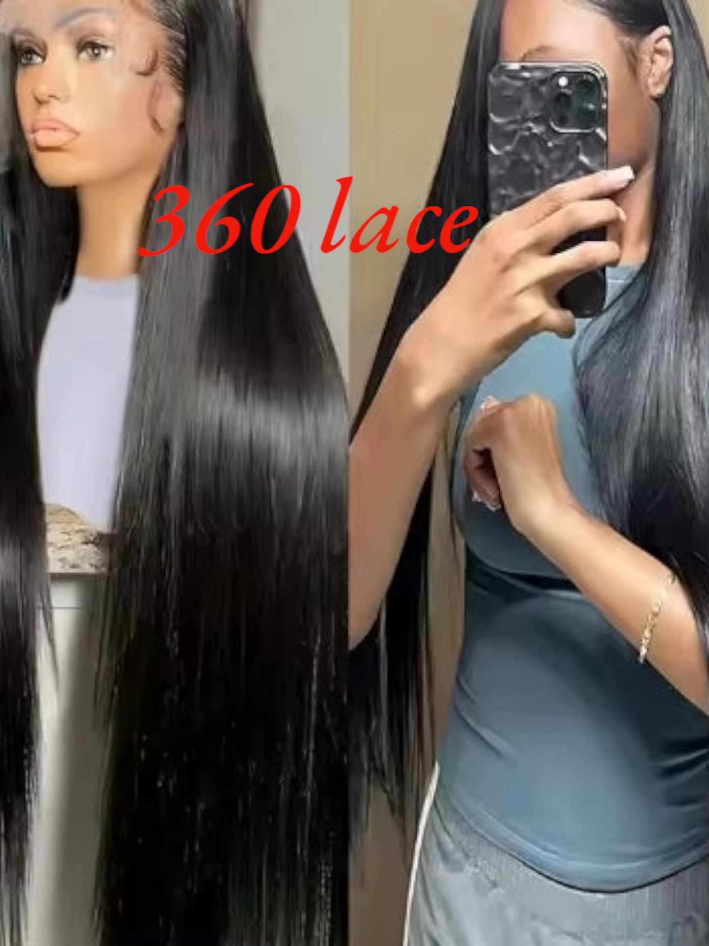 Straight 15A Double Draw (360) lace and 13×6 started 22"